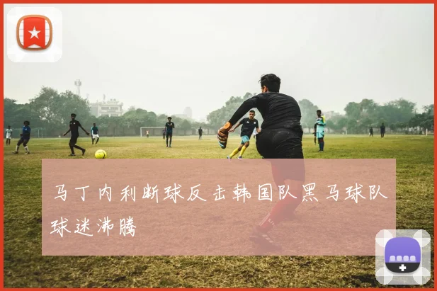 马丁内利断球反击韩国队黑马球队球迷沸腾